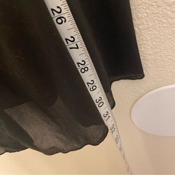 Cacique set black lace mesh Babydoll Chemise lingerie Sexy slip dress 14-16 new - Picture 8 of 11